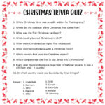 10 Best Easy Christmas Trivia Printable Printablee