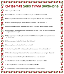 10 Best Easy Christmas Trivia Printable Printablee