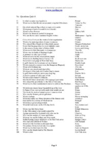 10000 General Knowledge Quiz Questions Answers General Knowledge