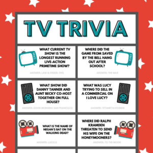 101 Popular TV Trivia Questions Answers Hard Easy