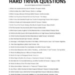 139 Best Hard Trivia Questions And Answers Test Your Knowledge