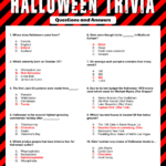 15 Best Printable Halloween Trivia For Adults Printablee