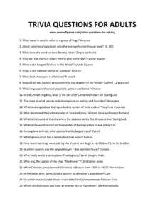 173 Best Trivia Questions For Adults This Is The Only List You ll Need