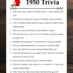 1950 Trivia Birthday Anniversary Back In Born In Etsy