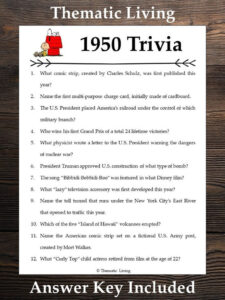 1950 Trivia Birthday Anniversary Back In Born In Etsy