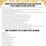 2016 New Year S Eve Games Printable Trivia Games Everyone Will Love