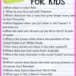 250 Easy Trivia Questions And Answers 2020 Kids N Clicks