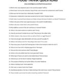 54 Best Food Trivia Questions And Answers This Is The Only List You Need