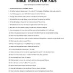 58 Best Bible Trivia For Kids This Is The Only List You Ll Need