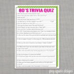 80 S Trivia Quiz Game