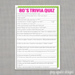 80 S Trivia Quiz Game