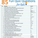 85 Fun Quiz Questions For Kids The Holidaying Family