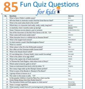 85 Fun Quiz Questions For Kids The Holidaying Family Fun Quiz