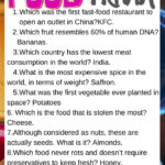90 Fun World Food Trivia Questions With Answers Kids N Clicks