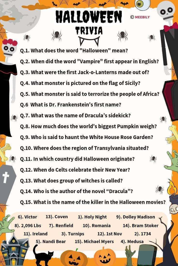 Halloween Trivia Questions And Answers Kids