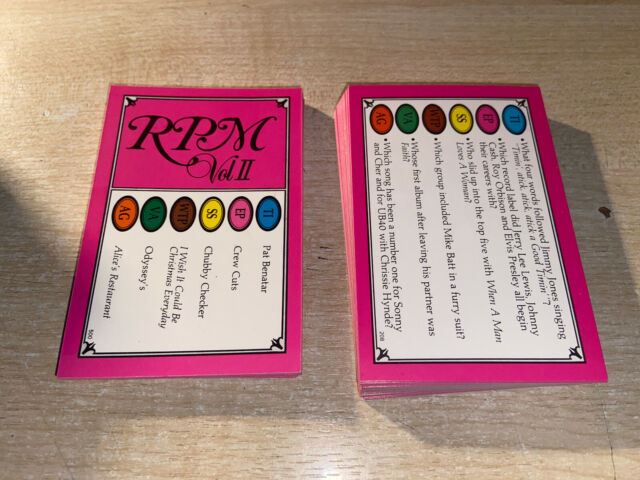 Additional Trivial Pursuit Trivia Question Answer Quiz Cards Extra 