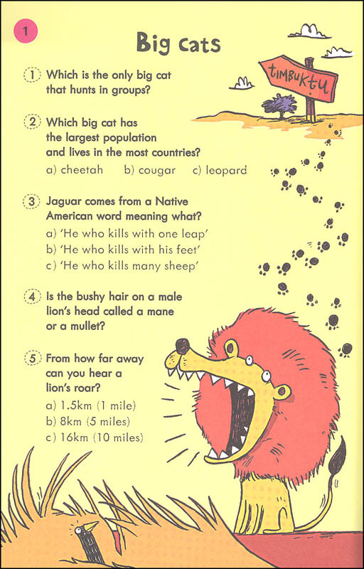 Animal Trivia Questions EDC Usborne 9780794540104