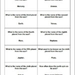Astronomy And Planets Printable Trivia Question Cards Science In 2018