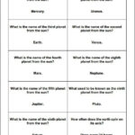 Astronomy And Planets Printable Trivia Question Cards Space Trivia