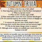 Autumn Trivia Trivia Questions And Answers Trivia Trivia For Seniors