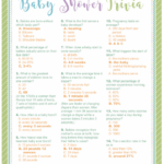 Baby Trivia Baby Shower Questions Simple Baby Shower Free Baby