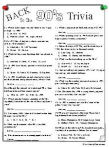 Back To The 90 s Trivia Etsy