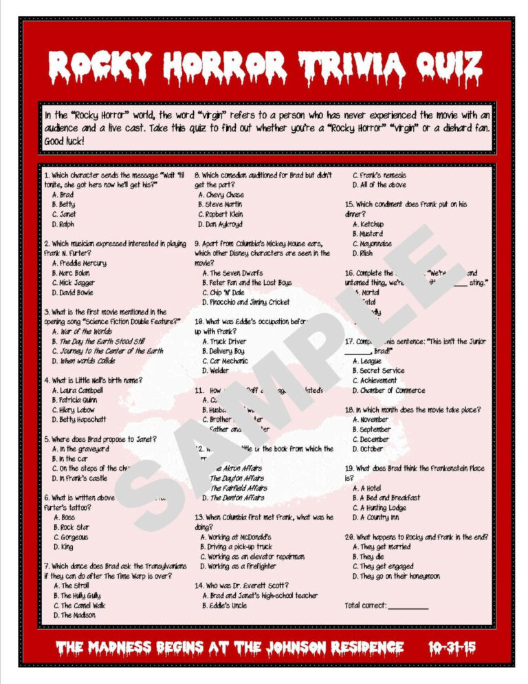 Best Horror Movie Trivia Questions And Answers Printable Roy Blog