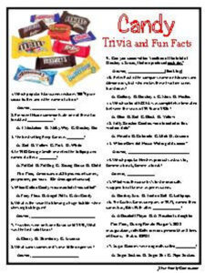Candy Trivia Some Sweet Candy Trivia About Those Treats We Etsy Fun