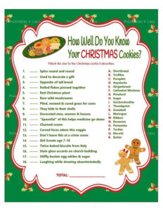 Christmas Game Cookie Jar Game Christmas Party Game Holiday Etsy