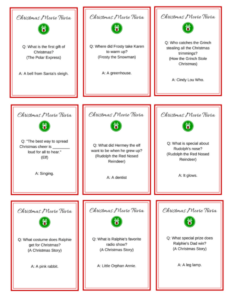 Christmas Movie Night FREE Printable Movie Trivia Cards MomTrends