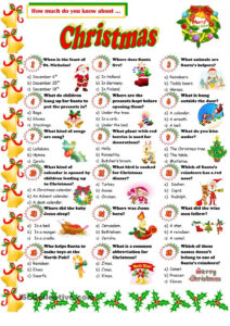 Christmas Quiz Christmas Quiz Christmas Worksheets Christmas Trivia