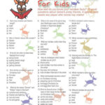 Christmas Reindeer Trivia For Kids Catalogslister