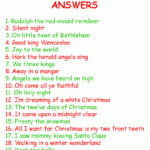 Christmas Song Picture Game Answers Christmas Christmas Trivia