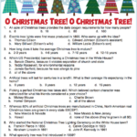 Christmas Tree Trivia Party Game Free Printable Flanders Family
