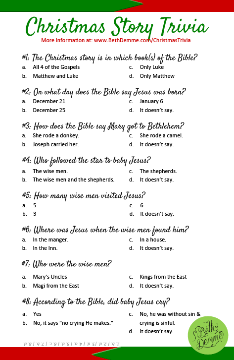 Christmas Story Trivia Questions And Answers