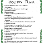 Christmas Trivia Facts And Answers Idalias Salon