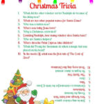 Christmas Trivia Questions And Answers For Kids