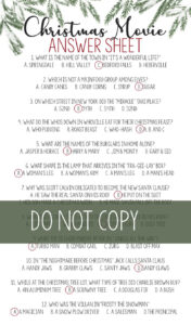 Classic Christmas Movies Game Trivia Multiple Choice Etsy