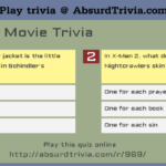 Difficult Movie Trivia