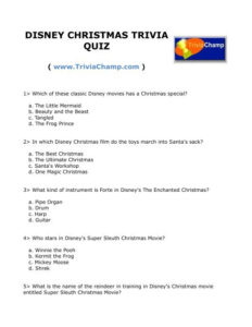 Disney Trivia Game Questions Get that Feeling