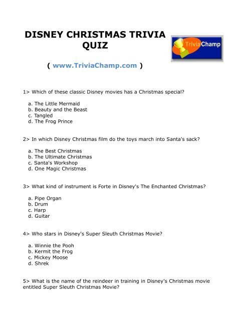 Disney Trivia Game Questions Get that Feeling