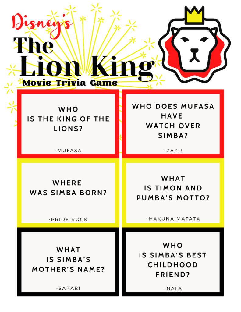 Disney Trivia The Lion King Best Movies Right Now