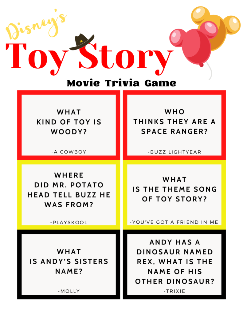 Disney Trivia Toy Story Best Movies Right Now