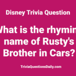 Disney Trivia Trivia Questions Daily