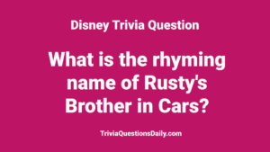 Disney Trivia Trivia Questions Daily