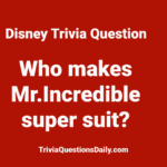 Disney Trivia Trivia Questions Daily