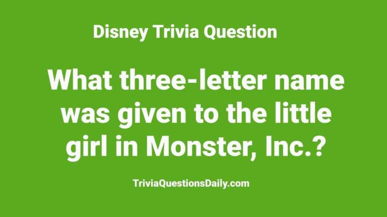 Disney Trivia Trivia Questions Daily