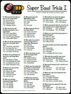 Easy Printable Multiple Choice Trivia Multiple Choice Trivia