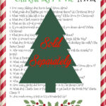 Elf Movie Trivia Game Christmas Movie Trivia Movie Trivia Etsy