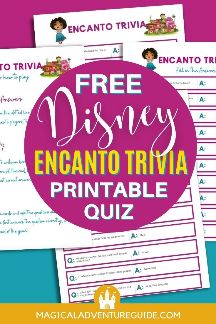 Encanto Trivia Questions And Answers For A Party Free Printable 